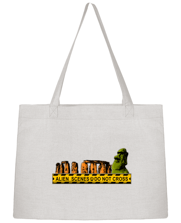Sac Shopping Alien Scenes - Moaï et Stonehenge par Geronimo Gorilla SylverBack