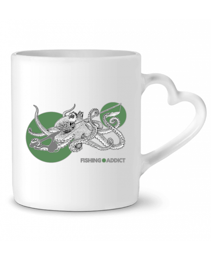 Mug coeur Fishing Addict par Geronimo Gorilla SylverBack