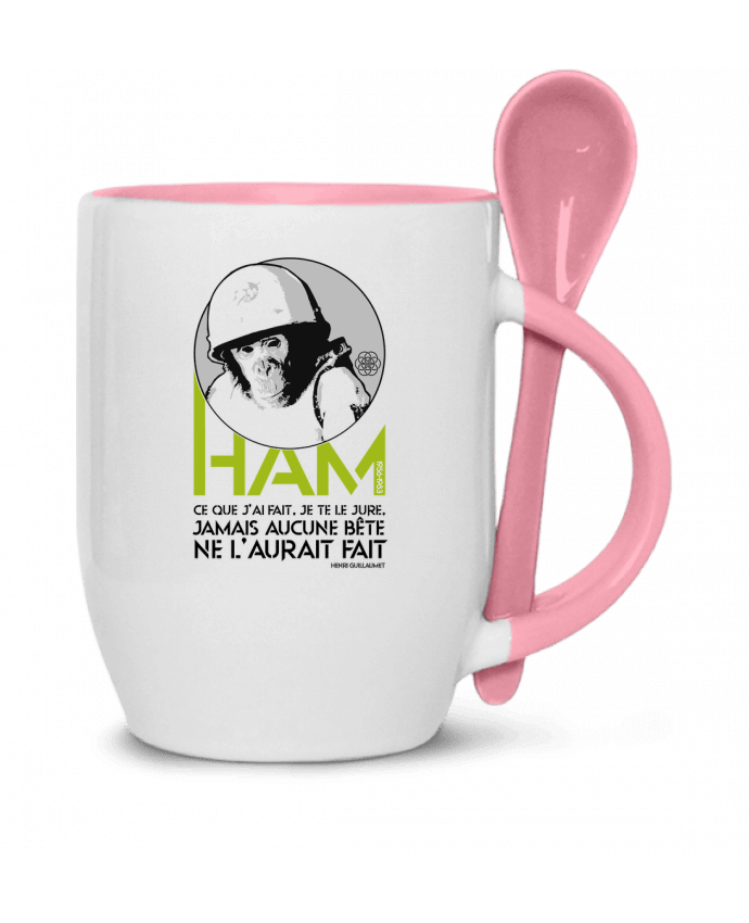  Tasse cuillère Ham - Singe de l'espace par Geronimo Gorilla SylverBack