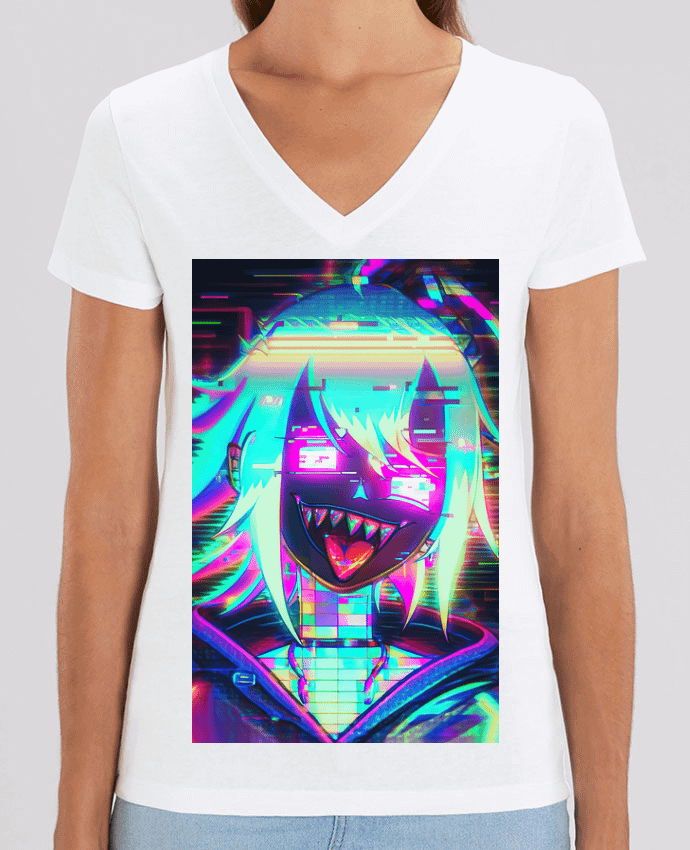 Tee-shirt femme Creepy Glitch Girl Par  MagicDesign