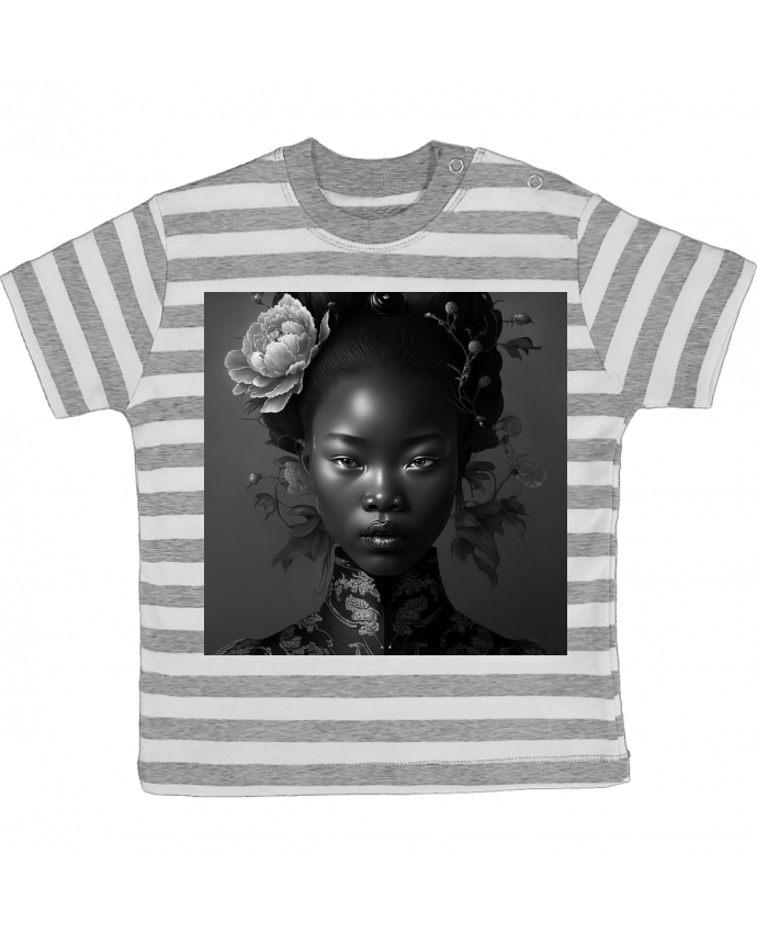 Tee-shirt bébé à rayures Princess Arkana par MagicDesign