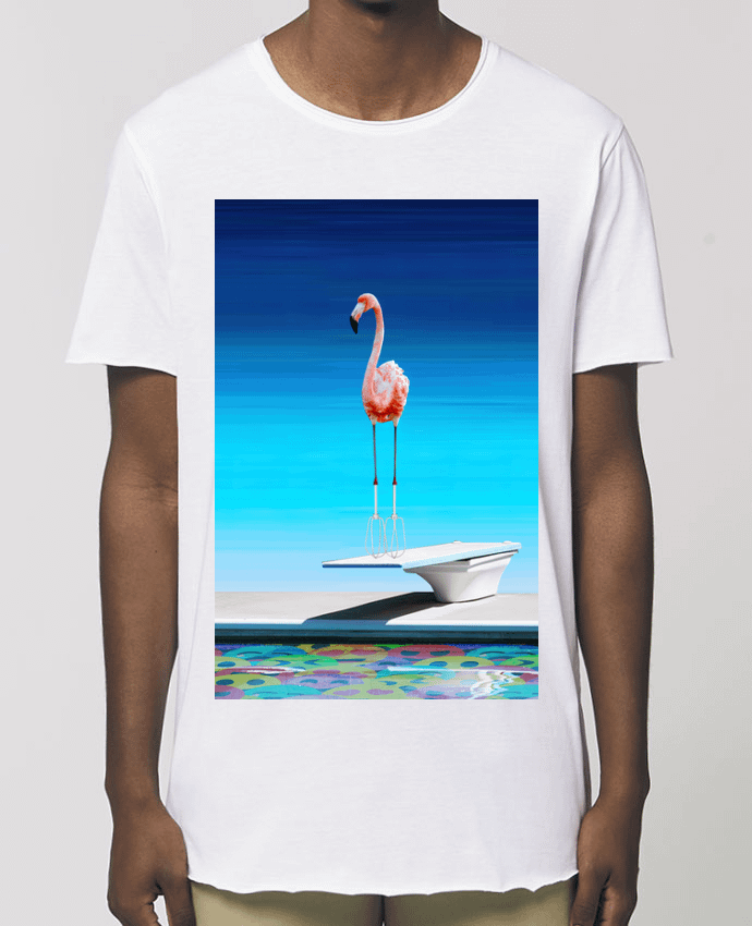 Tee-shirt Homme Flamingo at the pool Par  MagicDesign