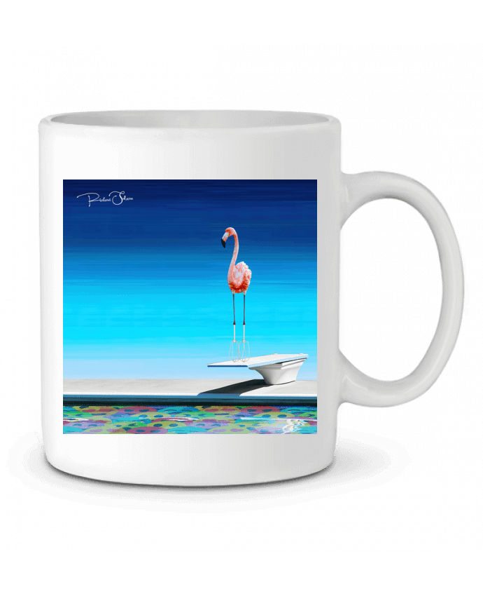 Mug  Flamingo at the pool par MagicDesign