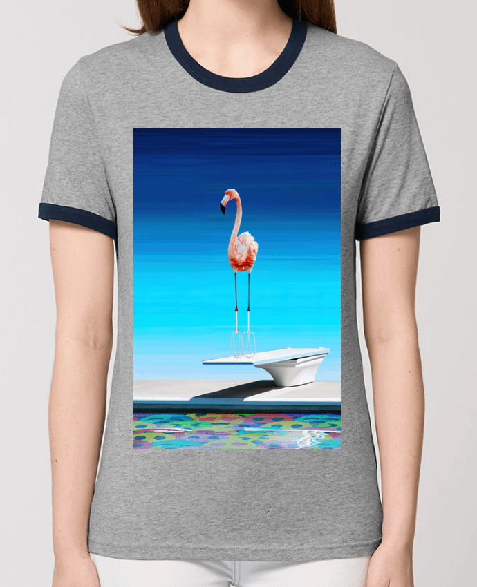 T-shirt Flamingo at the pool par MagicDesign