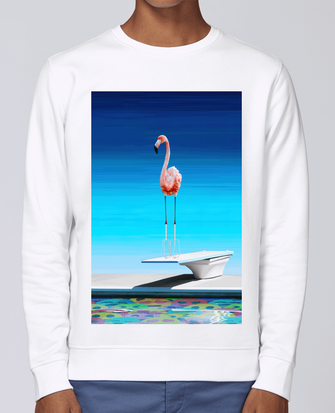 Sweatshirt Flamingo at the pool par MagicDesign