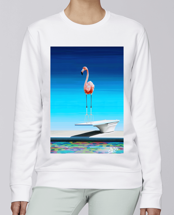 Sweatshirt Flamingo at the pool par MagicDesign