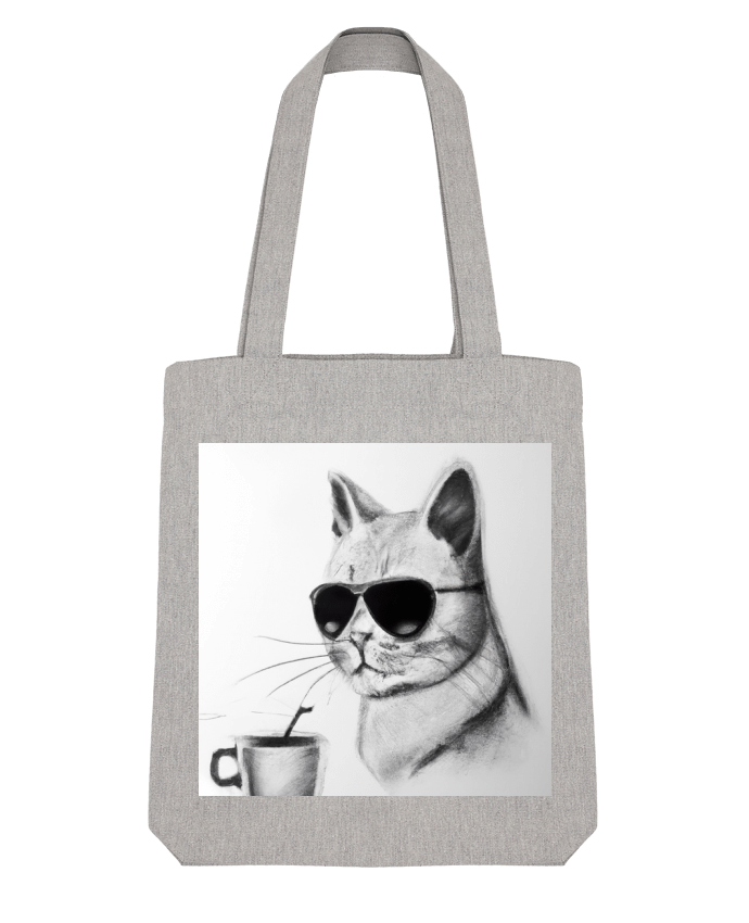 Tote Bag Stanley Stella Cat&Coffee par Sam&Goodies 