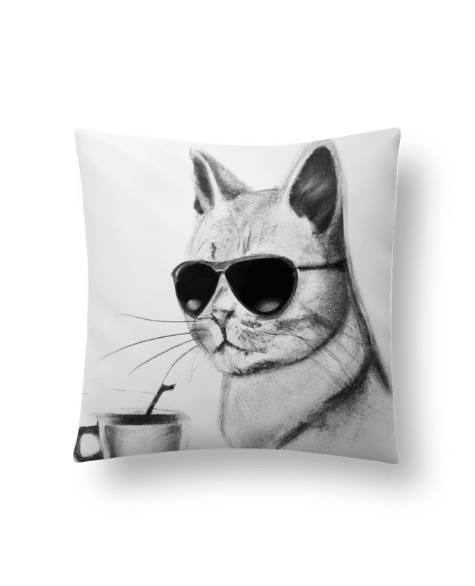 Coussin Cat&Coffee par Sam&Goodies