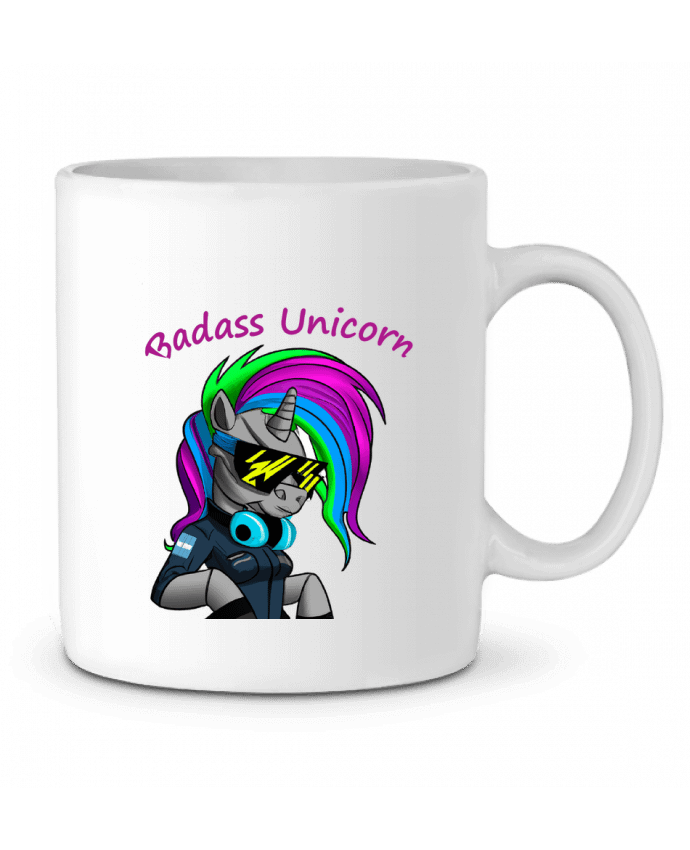 Mug  Licorne Cyberpunk Badass par Le monde des licornes