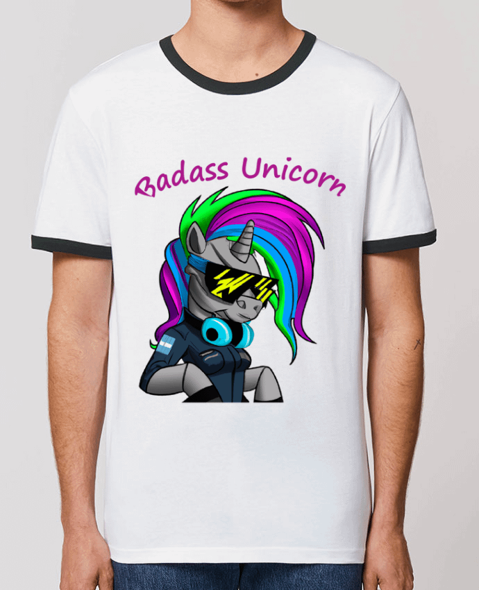 T-shirt Licorne Cyberpunk Badass par Le monde des licornes