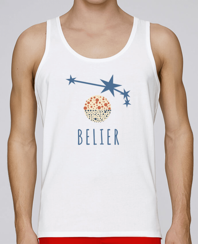 Débardeur homme Bélier par Les Caprices de Filles 100% coton bio