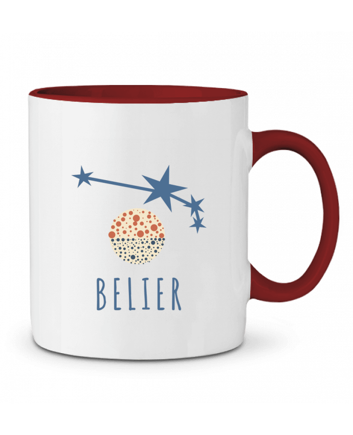 Mug bicolore Bélier Les Caprices de Filles