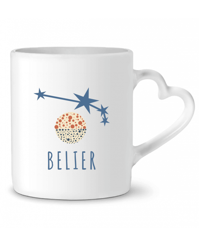 Mug coeur Bélier par Les Caprices de Filles