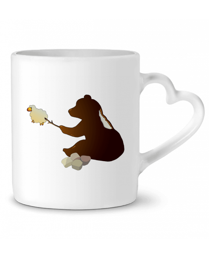 Mug coeur Bivouac de l'Ours par faunezone