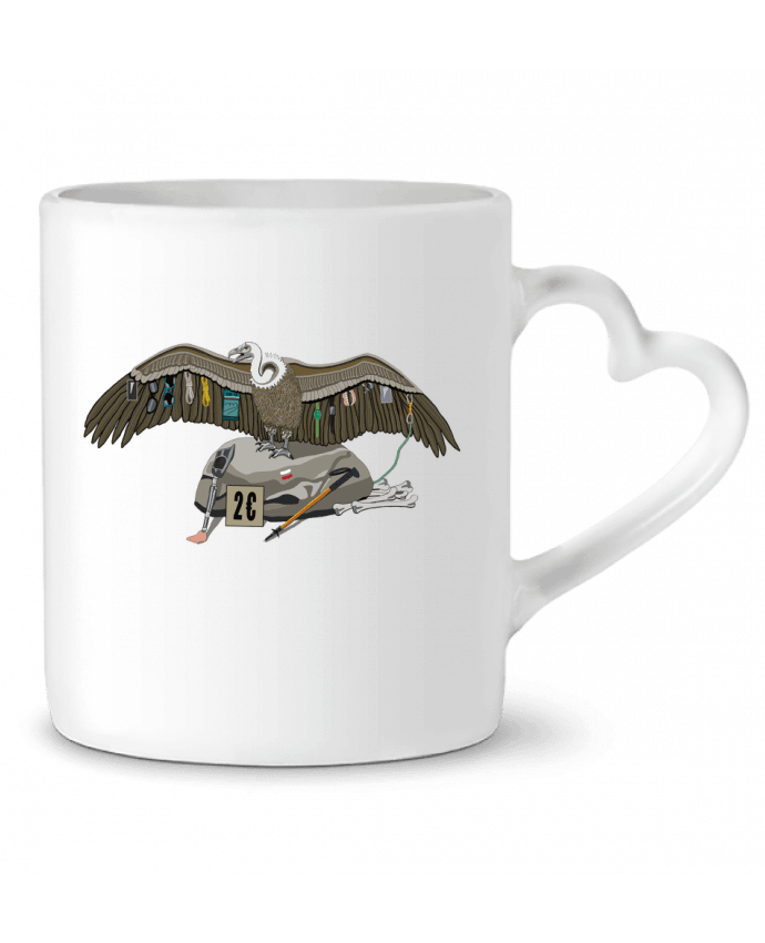 Mug coeur Vautour GR10 par faunezone