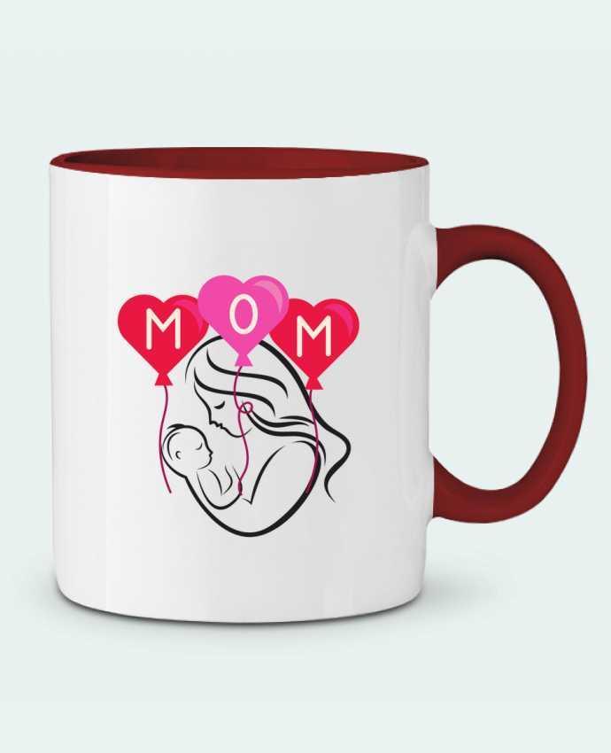 Mug bicolore maman ayadesigne