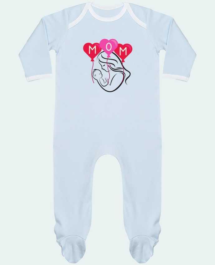 Pyjama Bebe Manches Longues Contraste maman ayadesigne