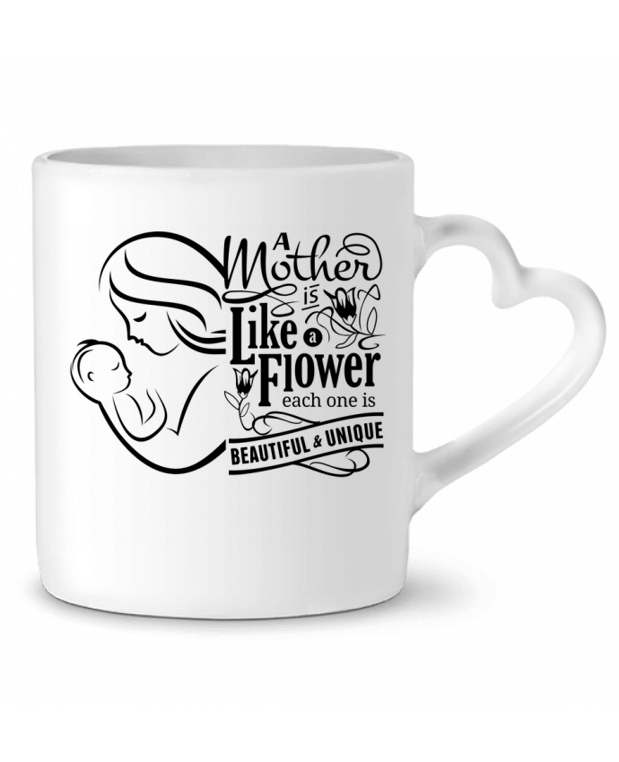 Mug coeur journée  des maman par ayadesigne