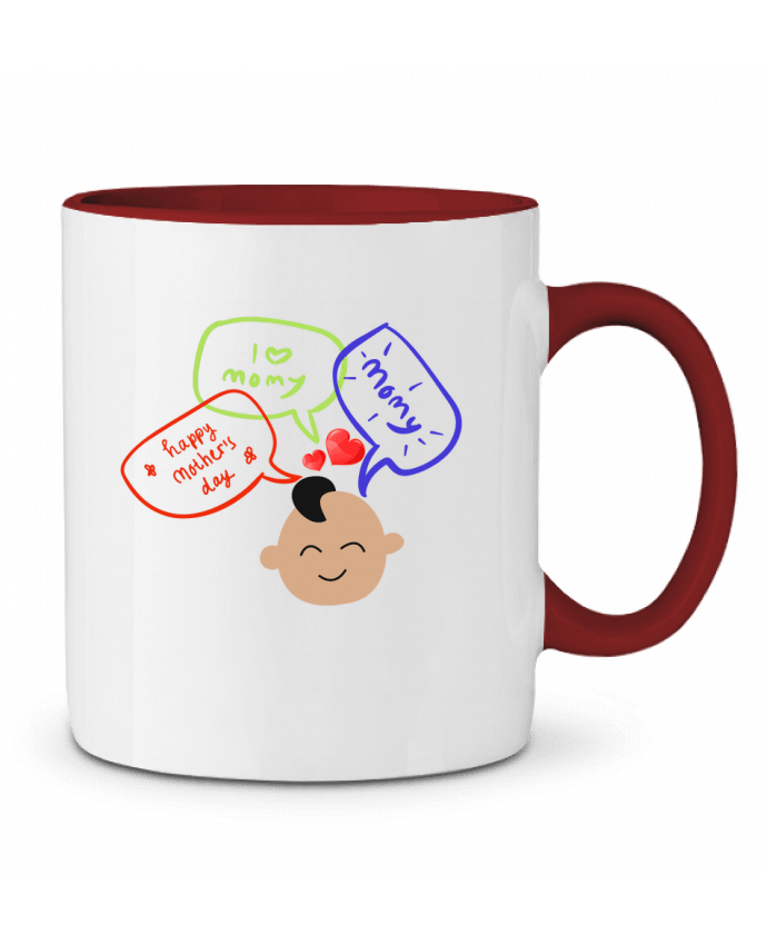 Mug bicolore maman  love y ayadesigne