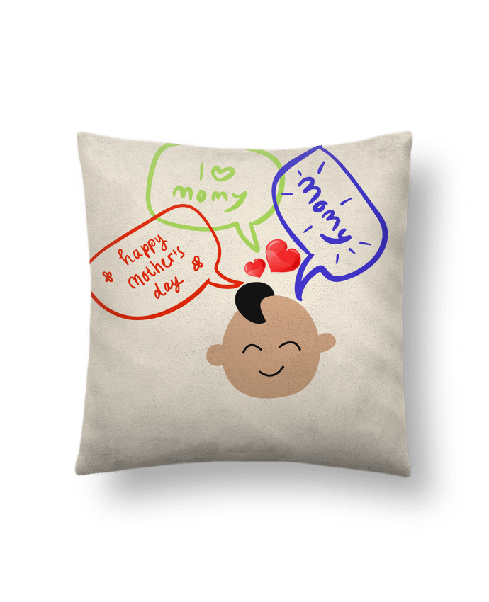 Coussin suédine maman  love y par ayadesigne