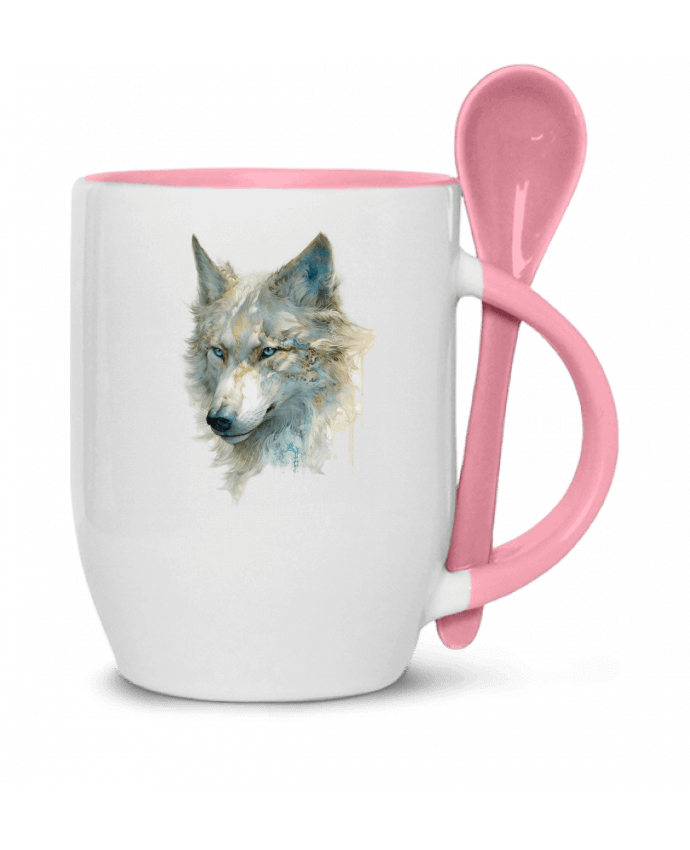  Tasse cuillère Lobo detallado, un toque dorado y azul par a-Creations