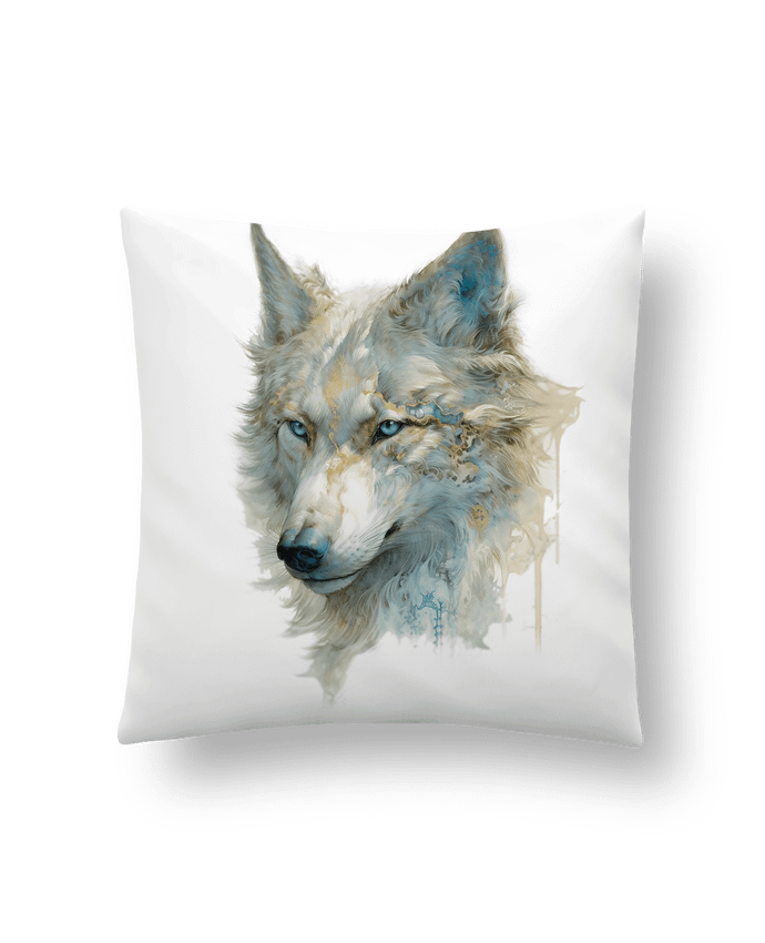 Coussin Lobo detallado, un toque dorado y azul par a-Creations