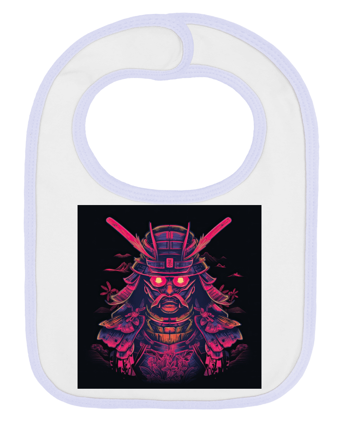 Bavoir bébé uni Vector Pink Samurai par Jaspion