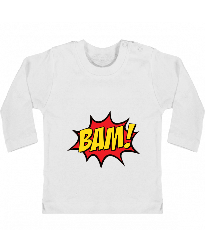 T-shirt bébé BAM ! manches longues du designer Freeyourshirt.com