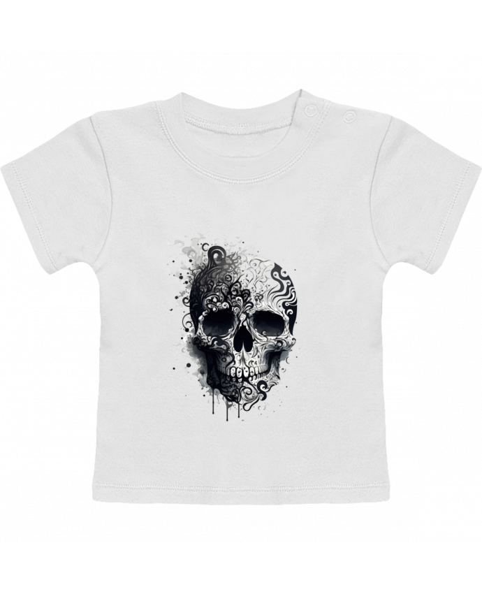 T-shirt bébé Skull Art manches courtes du designer Kraazy