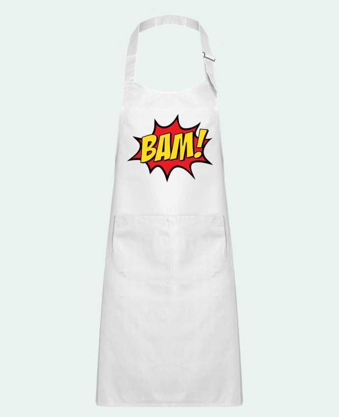 Kids chef pocket apron BAM ! by Freeyourshirt.com