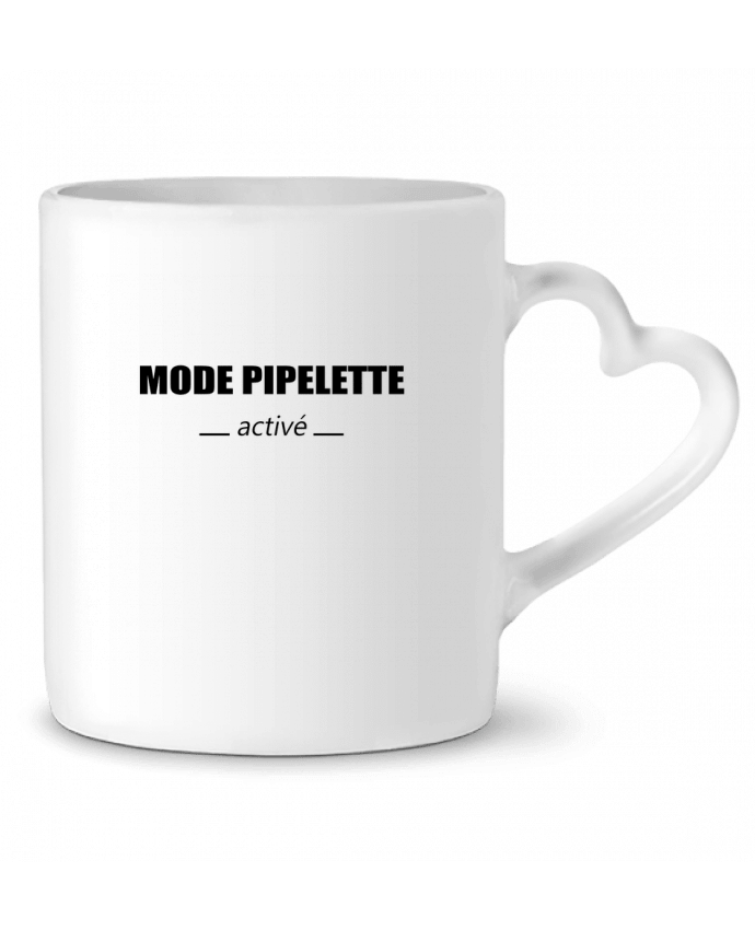Mug coeur Pipelette par Caro tsmiles