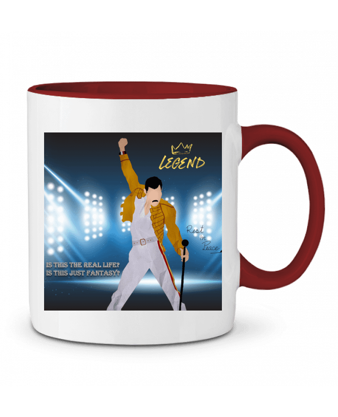 Mug bicolore Freddie Mercury mscaglione