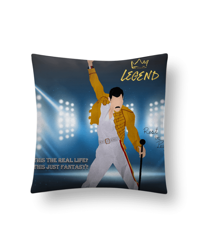 Coussin suédine Freddie Mercury par mscaglione