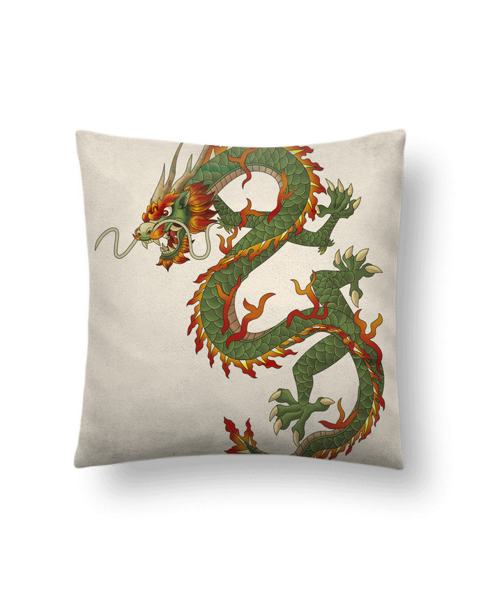 Coussin suédine Dragon par mscaglione