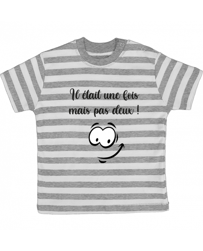 Tee-shirt bébé à rayures Une fois mais pas deux par Caelina