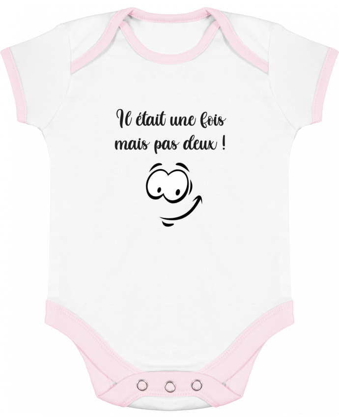 Body bébé manches contrastées Une fois mais pas deux par Caelina