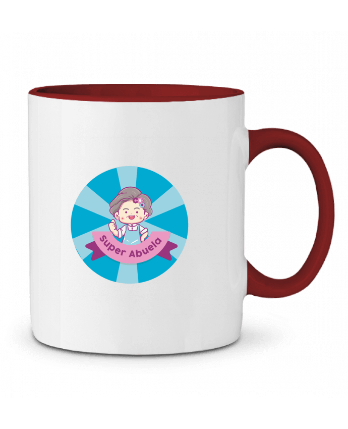 Mug bicolore Super abuela Angesalda