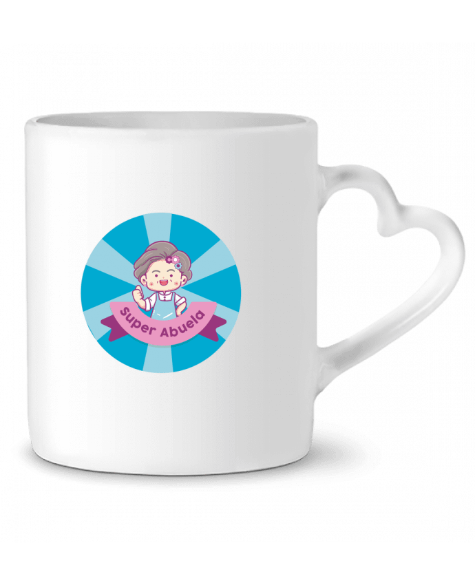 Mug coeur Super abuela par Angesalda