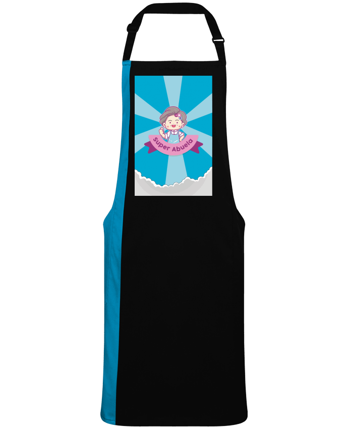 Tablier bicolore Super abuela par  Angesalda