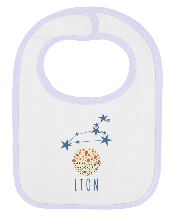 Bavoir bébé uni LION par Les Caprices de Filles