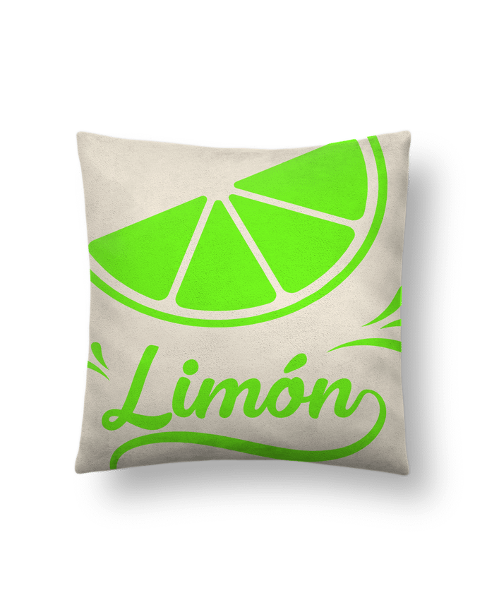 Coussin suédine Limon par Ferreirp