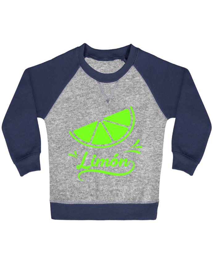 Sweat bébé manches contrastée Limon par Ferreirp