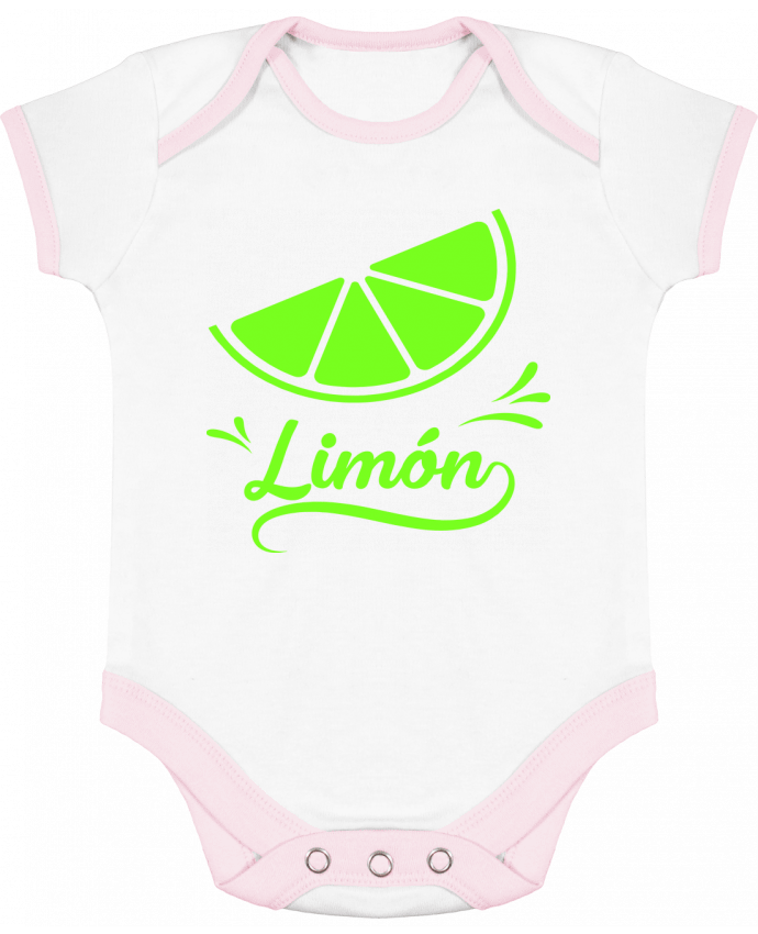 Body bébé manches contrastées Limon par Ferreirp