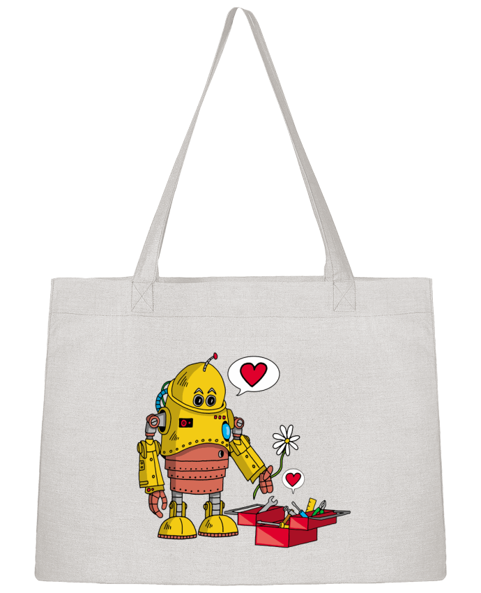 Sac Shopping Le robot amoureux par LAGUENY