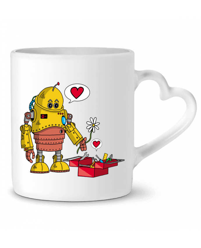 Mug coeur Le robot amoureux par LAGUENY