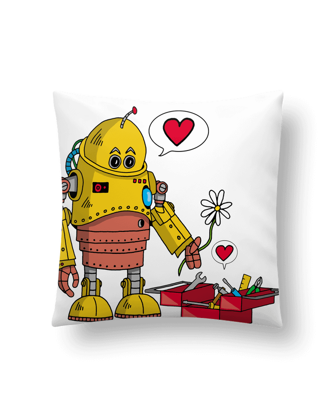 Coussin Le robot amoureux par LAGUENY