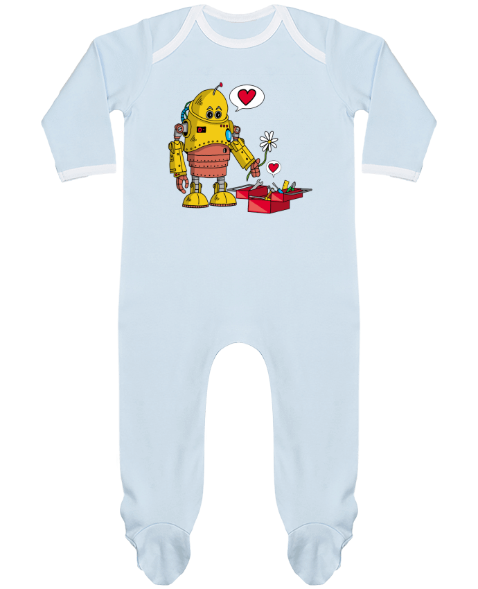 Body Pyjama Bébé Le robot amoureux par LAGUENY