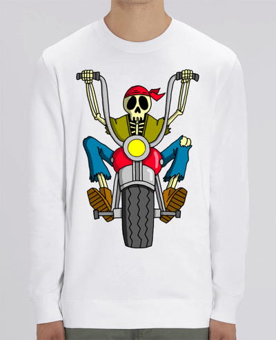 Sweat-shirt Squelette motard Par LAGUENY
