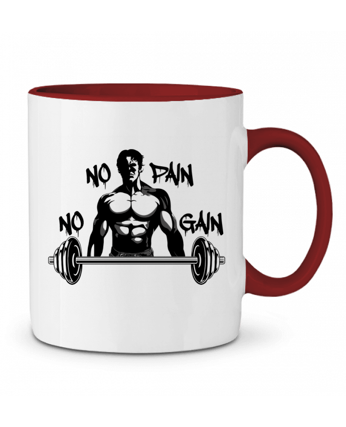 Mug bicolore GYM NO PAIN NO GAIN Nankurunaisa