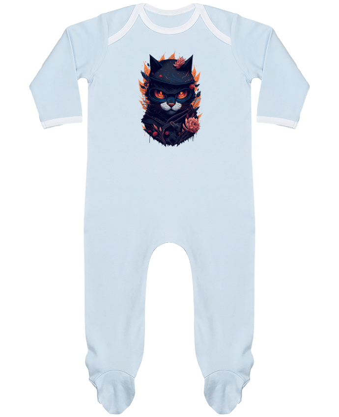 Body Pyjama Bébé Ninja Chat : Design Unique et Amusant pour les Amoureux des Chats et Ninjas par cré